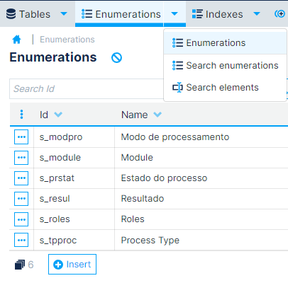 Enumeration's main page on GenioWeb