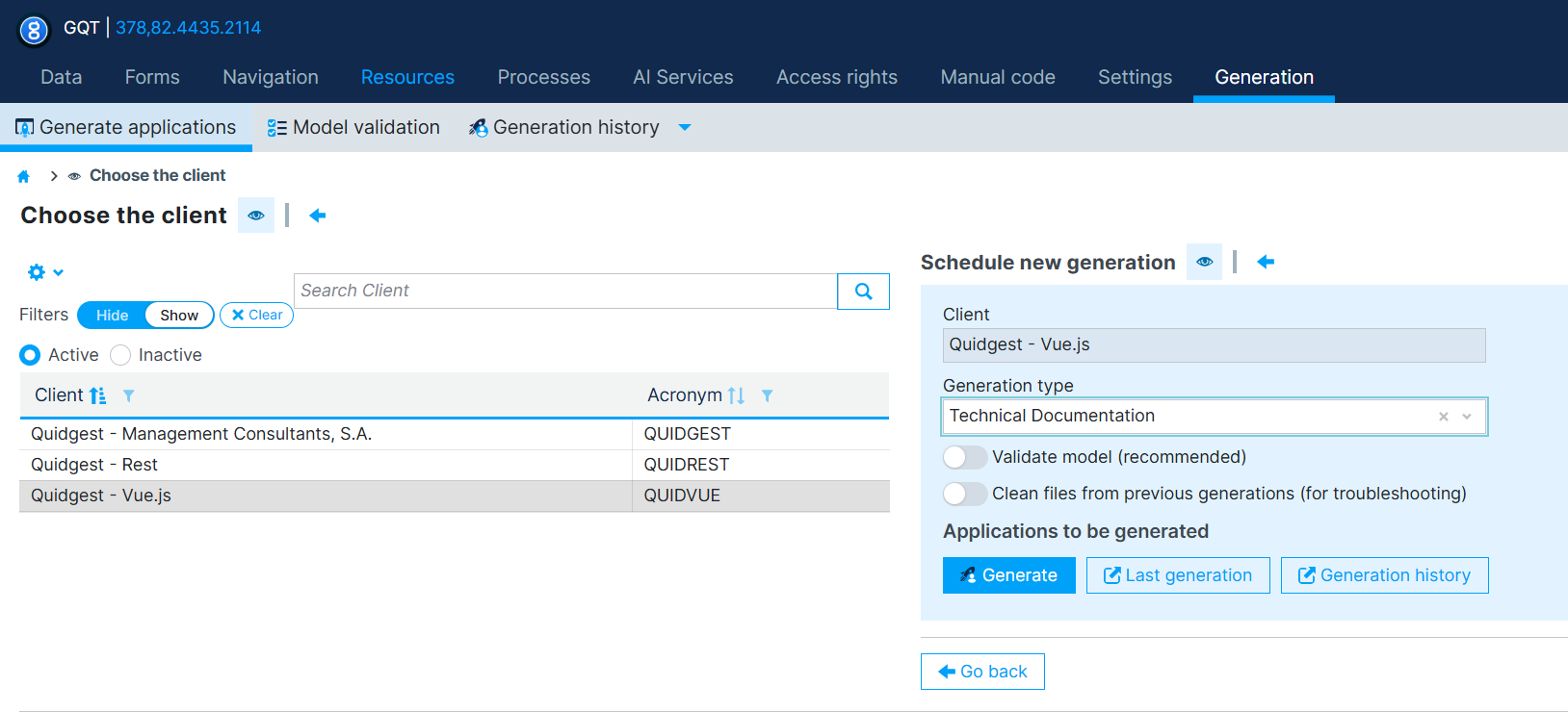 Generate Technical Documentation