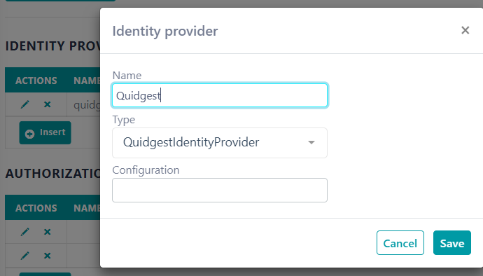 QuidgestIdentityProvider QuidgestIdentityProvider