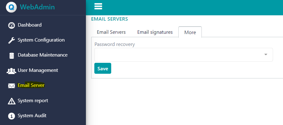 passwordRecoveryAdmin passwordRecoveryAdmin
