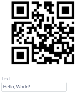 text-qrcode