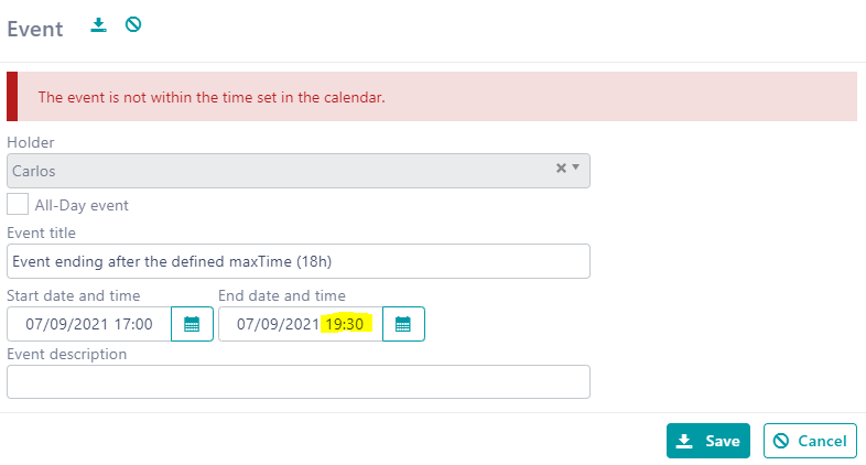 maxTimeValidation