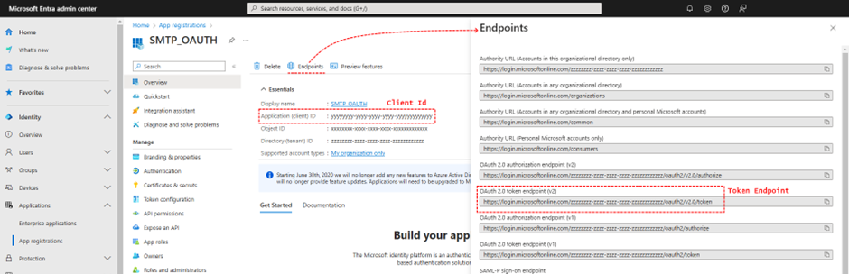 Get Client ID and Token Endpoint