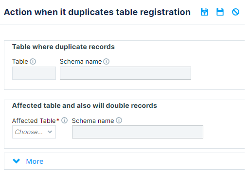 Cascading actions on table insertion in GenioWeb - Action when it duplicates table registration